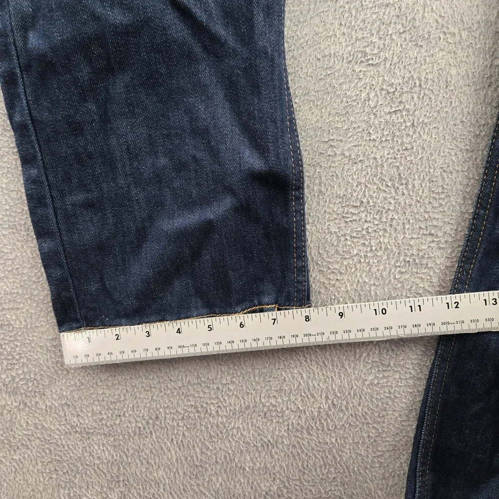 Levi's 514 Men Jeans 36X34 Blue Denim Straight Fit Logo 32